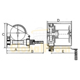 Лебідка ручна черв`ячна VS