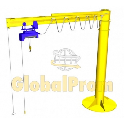 Кран електричний консольний-поворотний (на колоні)