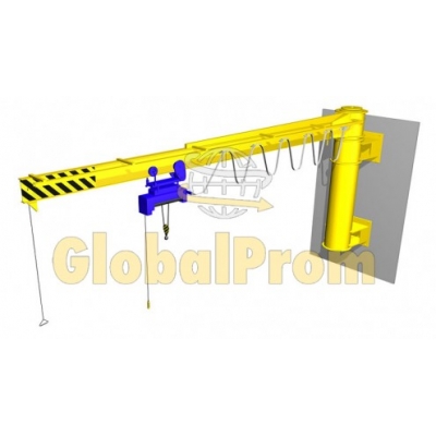 Кран ручний консольний-поворотний (на стіні)