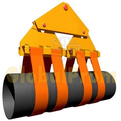 Траверси для укладання труб з текстильним рушником