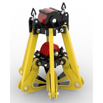 Грейфер багатощелепний чотириканатний